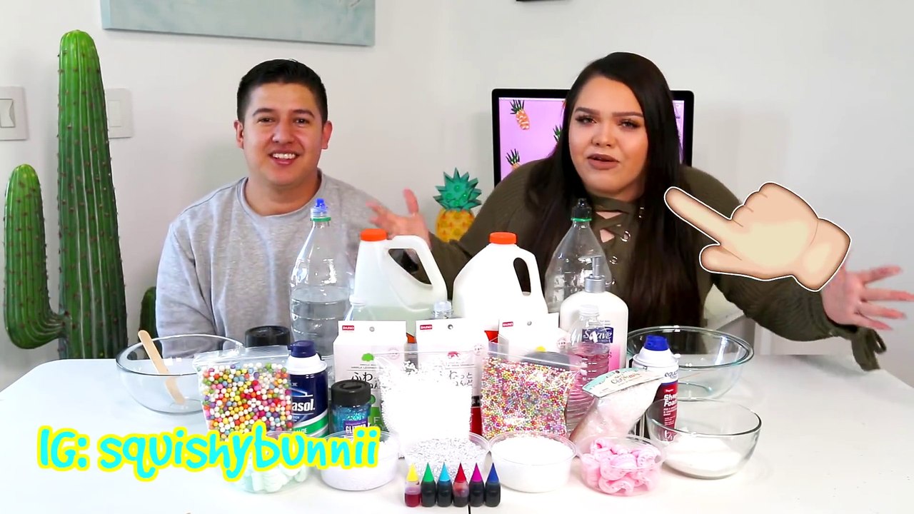 SLIMER VS SLIMER! ROBOT GIVEAWAY w GoldieBlox 1 Minute Challenge SQUISHYBUNNII VS KARINA GARCIA