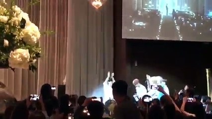 BTS no casamento de um dos seus managers.