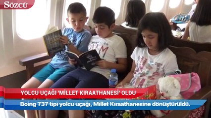 Yolcu uçağı ‘Millet Kıraathanesi’ne dönüştü