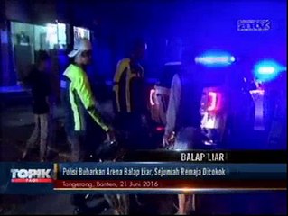 Polisi Bubarkan Arena Balap Liar, Sejumlah Remaja Ditangkap