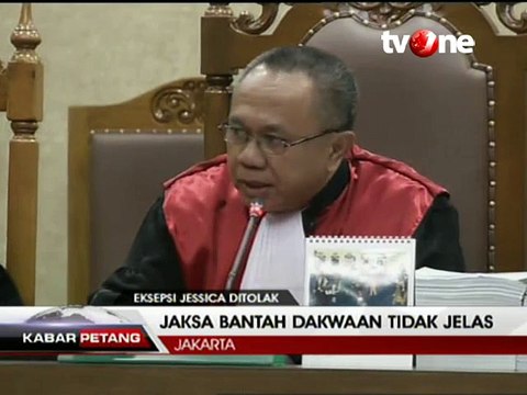 Eksepsi Jessica Kumala Wongso Ditolak