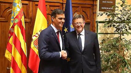 Reunión informal de Pedro Sánchez y Ximo Puig en Benicassim 20/7/2018