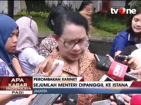 Perombakan Kabinet, Sejumlah Menteri Dipanggil ke Istana