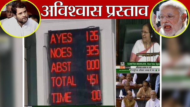 Parliament में No Confidence Motion के दौरान ऐसी होती है Voting, Watch Full Process |वनइंडिया हिन्दी