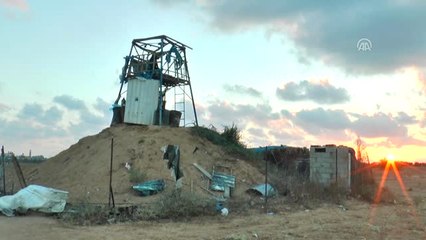 Gazze'deki Büyük Dönüş Yürüyüşü 17. Cumasında (4) - İsrail'in Vurduğu Gözetleme Kulesi - Han Yunus