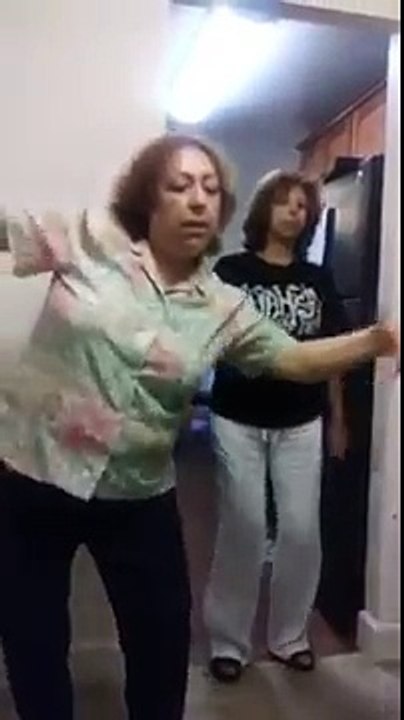bbw lady beats skinny lady dancing hard