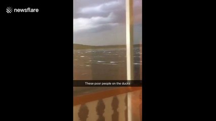 Filmer captures duck boat struggling in water moments before it sank