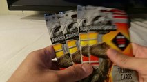 Jurassic World Fallen Kingdom Trading cards. 4 Pack opening.