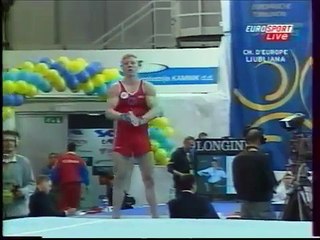 Grigori GREBENKOV (RUS) floor - 2004 Europeans Ljubljana Team