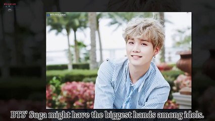 6 Photos of BTS` Suga That Prove How Big His Hands Really are