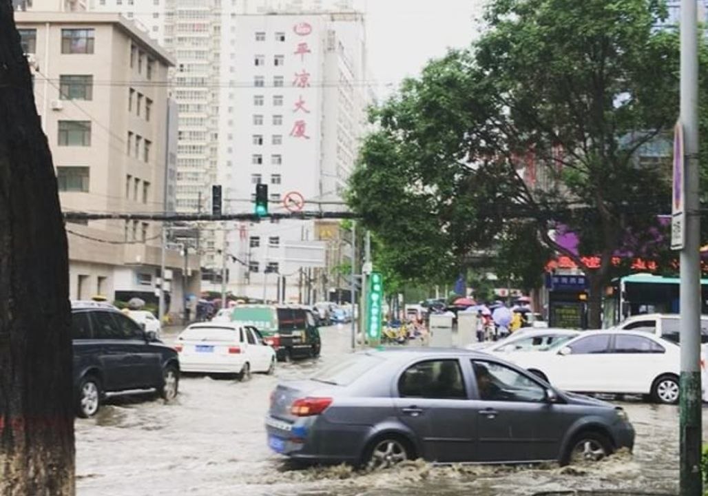 Flash Flooding in Lanzhou as Torrential Rain Hits China's Gansu Province