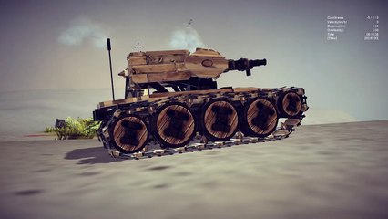 Besiege F 22 Raptor With Tank Tracks Transforming Batmobile & More! Besiege Best Creations