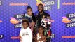Chris Paul With His Family 2018 Kids' Choice Sports Awards Orange Carpet