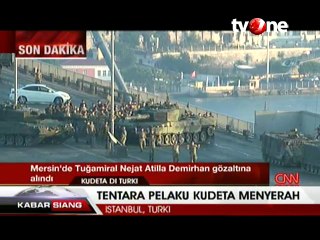 Pihak Militer Pelaku Kudeta Turki Menyerah