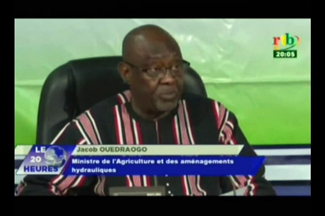 RTB / Campagne agricole - Point de presse du gouvernement animé par le ministre de l’agriculture Jacob Ouedraogo