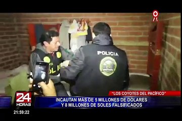 Incautan varios millones de soles y dólares falsificados en megaoperativo