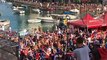 French fans in Malta go wild!Fans in St Julian's celebrate as France are crowned World Cup champions  instagram.com/jeongwoo_9275   Spinola Bay St Julians