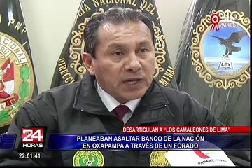 Desarticulan banda criminal 'Los camaleones de lima'