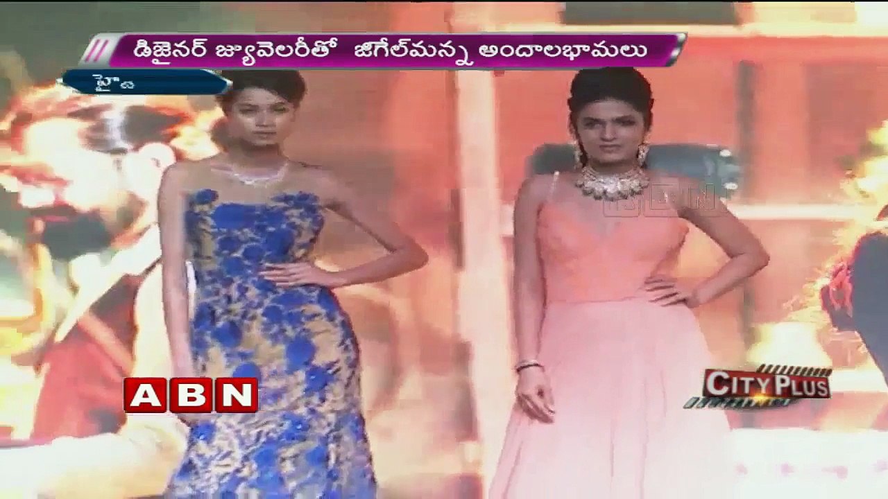 Models ramp walk at designer jewellery launch event at Hyderabad