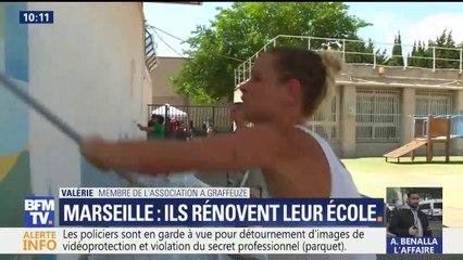 À Marseille, des parents d'élèves rénovent eux-mêmes leur école maternelle