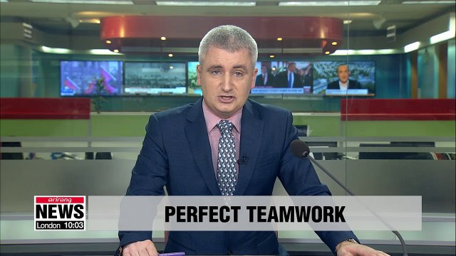 Korean unified team wins gold at 2018 Korea Open Table Tennis mixed doubles