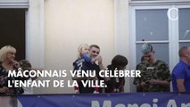 Photos. Sa fille dans les bras, Antoine Griezmann a été accueilli en héros lors de son retour à Mâcon