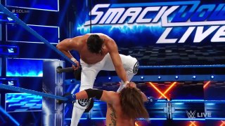 Andrade Cien Almas vs AJ Styles - Smackdown Live 7_17_18
