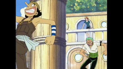 One Piece - Luffy, Zoro and Usopp Play Tag - English Dub