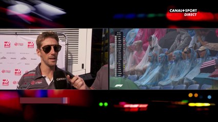 Les réactions de Romain Grosjean après la journée du vendredi