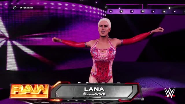WWE 2K18 RAW LANA VS MARYSE (NIKKI BELLA INTERRUPTS)