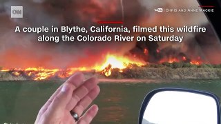 Firenado occurs along the Colorado river in Blythe, California