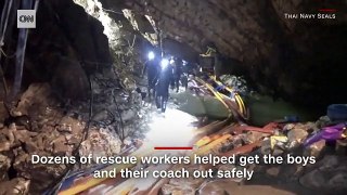 Rescue mission of  Thai boys  from cave