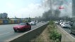 Kadıköy’de E-5’teki bir araçta yangın ve patlamalar