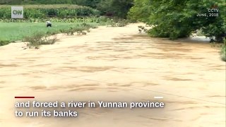 Powerful flash flood in China
