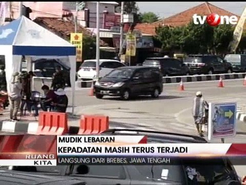 Arus Mudik di Kawasan Brebes Masih Padat