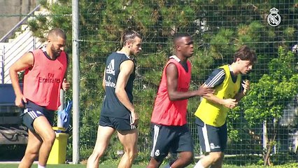El Madrid cierra el último entrenamiento de la primera semana