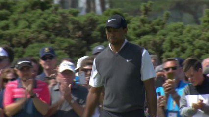 2ème birdie de la journée pour Tiger Woods
