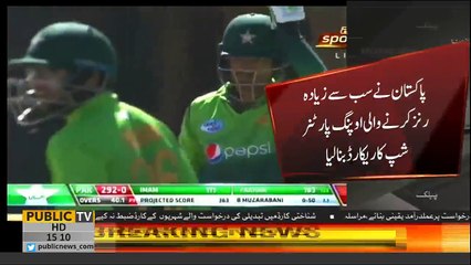 Pakistani openers create history with a new World Record in ODI cricket