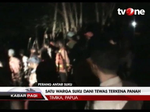 Perang Suku, Seorang Warga Suku Dani TewasTerkena Anak Panah
