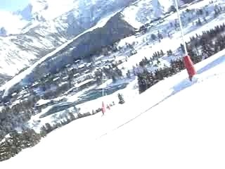 descente de ski a courchevel