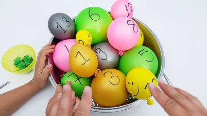 Metalik Balondan Ne Çıkarsa Slime - Making Slime With Metallic Balloons! Vak Vak TV