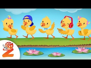5 Little Ducks | #ZouzouniaTV Nursery Rhymes & Kids Songs