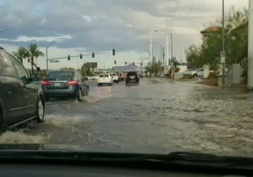 Las Vegas Deluge Leaves Streets Flooded