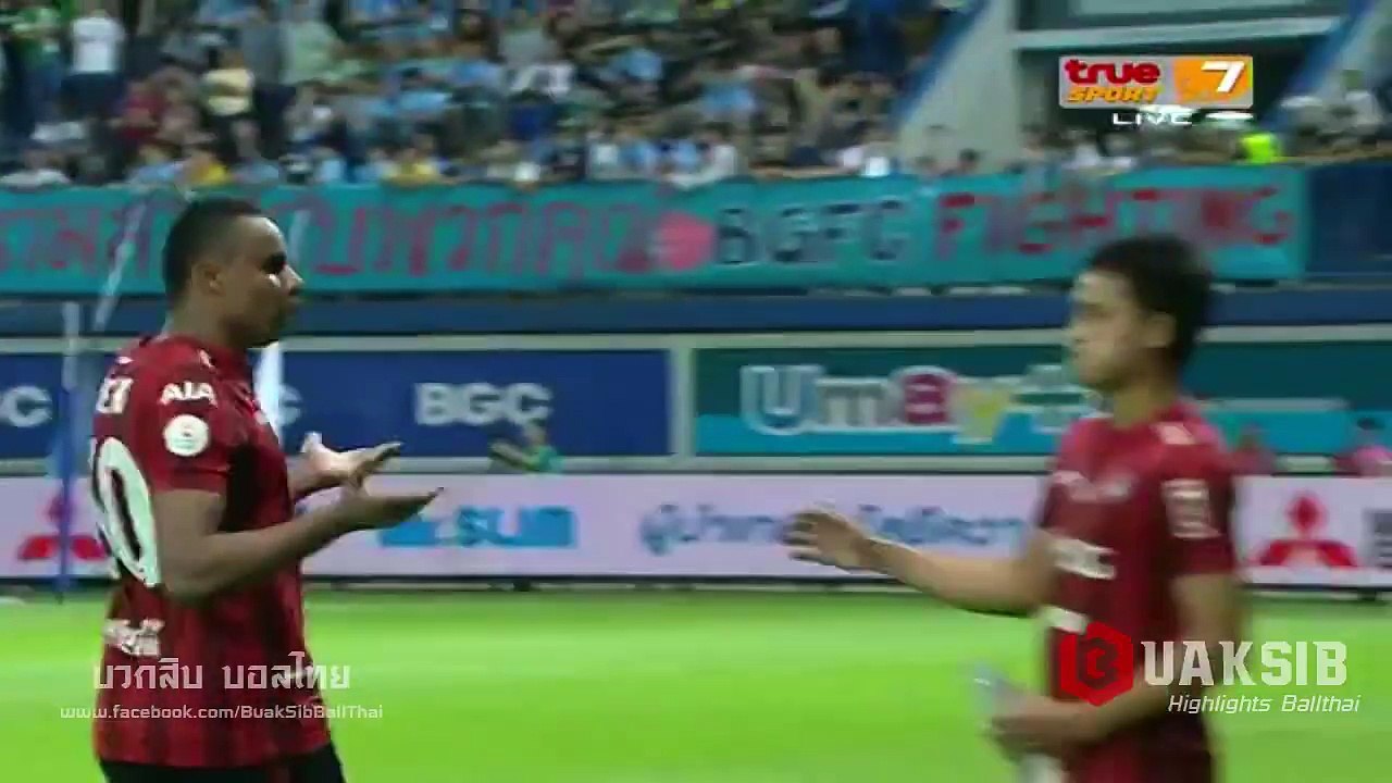 คลิปไฮไลท์ไทยลีก บางกอกกล๊าส เอฟซี 3-1 เมืองทอง ยูไนเต็ด Bangkok Glass 3-1 Muangthong United