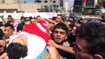Filistinli şehidin naaşının üzerine Türk bayrağı örtüldü - GAZZE