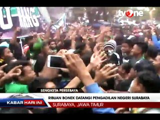Ribuan Bonek  Sambut Gembira Putusan PN Surabaya