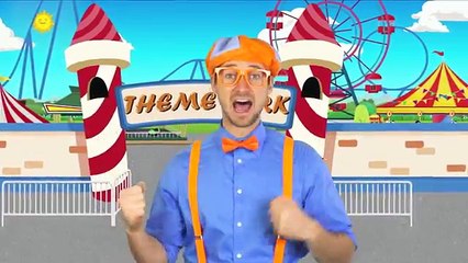 Blippi at an Amusement Park | Learning Colors at the Carnival