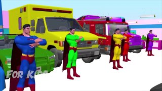 Learn Colors With HERO Colors Tyre Paint Toddlers | Fun Superheroes Cartoons