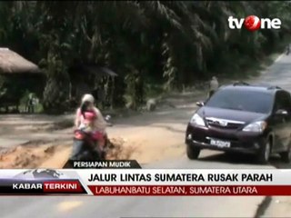 Jelang Puncak Arus Mudik, Jalinsum Masih Rusak Parah