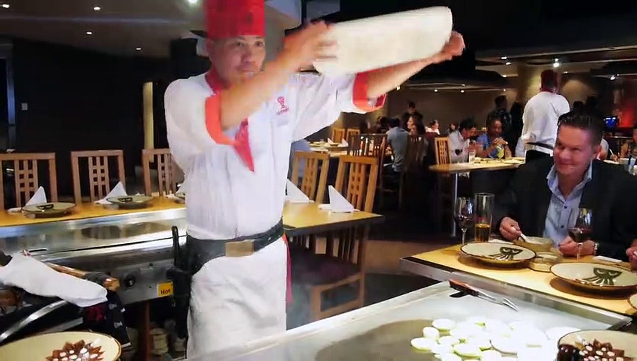 Ce chef japonais est dingue - restaurant Benihana à Londres !